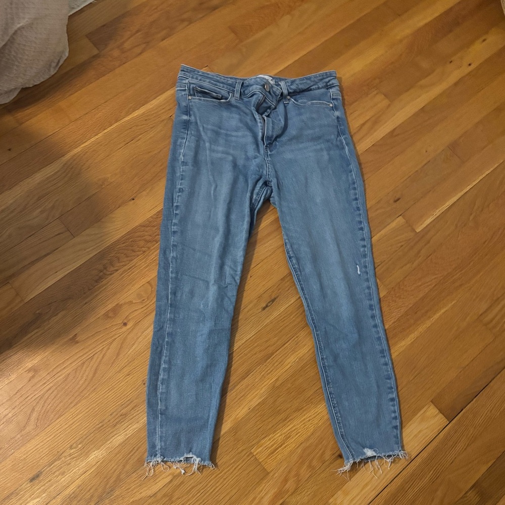 PAIGE Light Blue Ankle Jeans